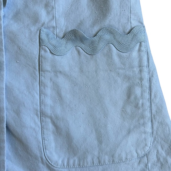 Rebecca Taylor NYC Blue Slub Blazer - Picture 5 of 11